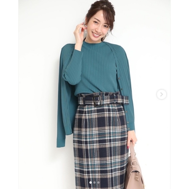 JUSGLITTY - ベルト付きチェックタイトスカートの通販 by mimimi's ...