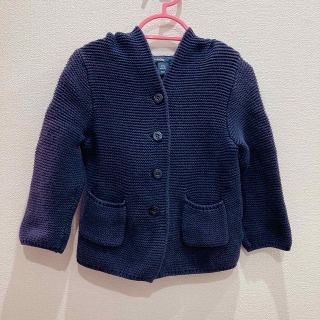 babyGAP(ベビーギャップ)のbaby Gap ニットパーカー　80 キッズ/ベビー/マタニティのベビー服(~85cm)(ニット/セーター)の商品写真