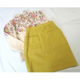 タグ付き 未使用 mila schon ミラショーン スカート ウール シルク