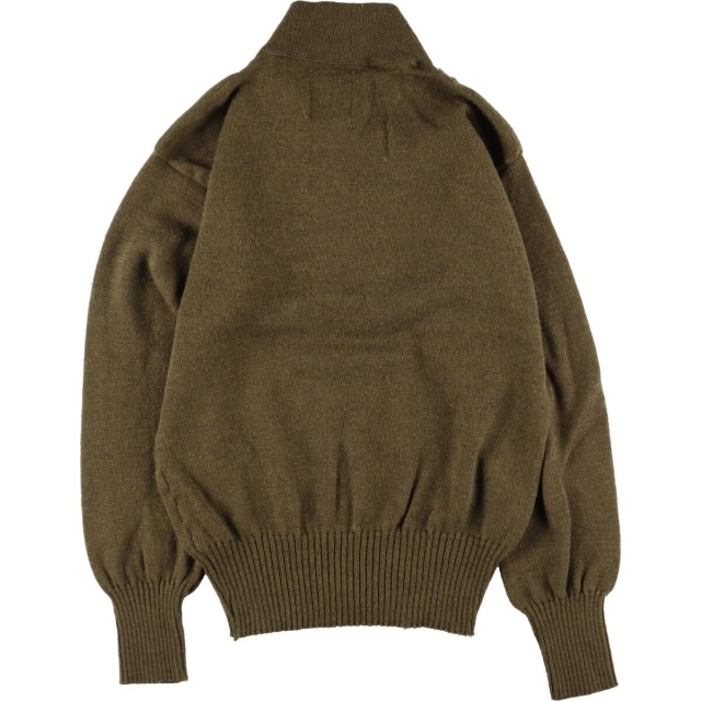 91年納品 米軍実品 U.S.ARMY SWEATER MEN'S ミリタリー ヘンリーネック ウールニットセーター USA製 LARGE(42-44) メンズM ヴィンテージ /eaa296957 1