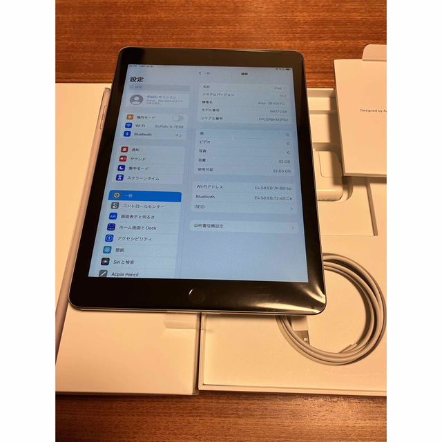iPad 第6世代 WiFi 32GB スペースグレイ バッテリー99.9% 【使い勝手の