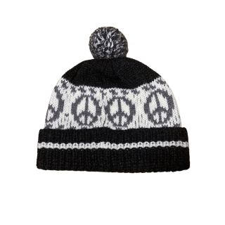 新品 PACS Peace Pom Beanie ニットキャップ 黒(ニット帽/ビーニー)