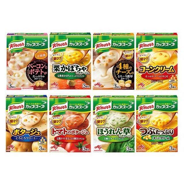 by　shop｜アジノモトならラクマ　48食分　味の素の通販　味の素　葛飾柴又's　クノールカップスープ　にゃん次郎