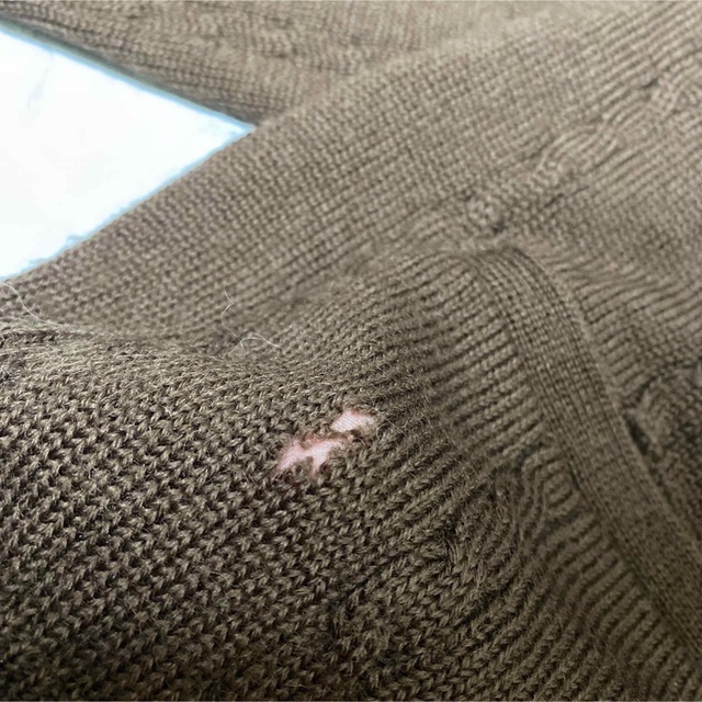 カーディガン シンプル セーター 厚手 レトロ 古着 希少 編み込み 奇抜