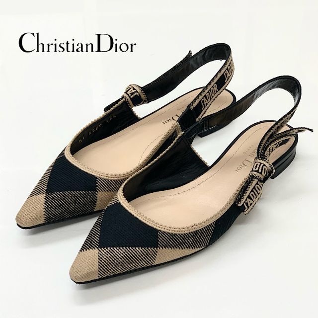 Christian Dior - 5244 クリスチャンディオール j'adior ファブリック パンプス