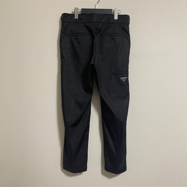 19AW Prada Triangle logo nylon trousers preludemusical.com.br
