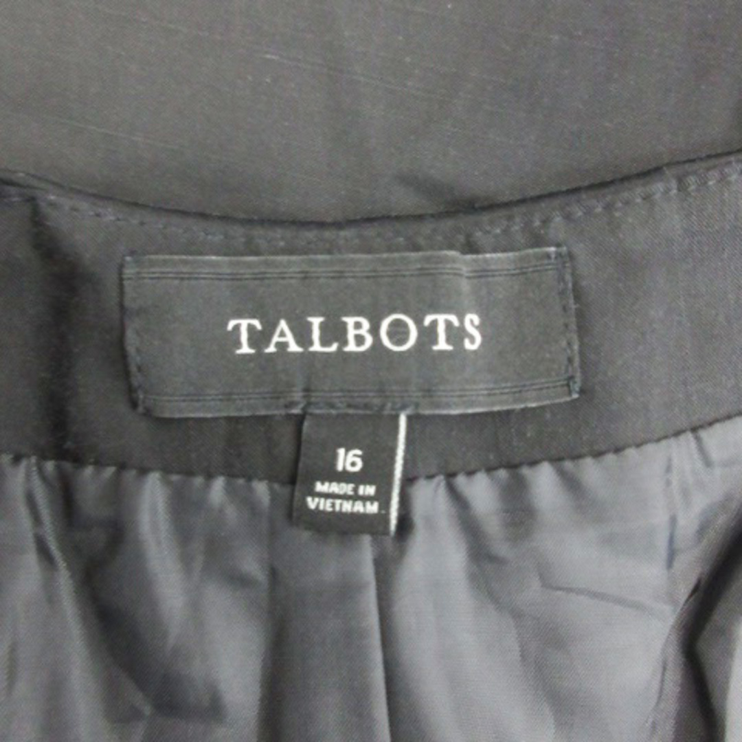 TALBOTS(タルボット)のタルボット フレアスカート ミモレ丈 大きいサイズ 16 ブラック 黒 レディースのスカート(ひざ丈スカート)の商品写真