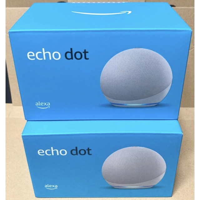 Echo Dot エコードット2台　第4世代 スピーカー グレーシャーホワイト スマホ/家電/カメラのオーディオ機器(スピーカー)の商品写真