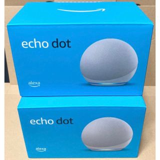 Echo Dot エコードット2台　第4世代 スピーカー グレーシャーホワイト(スピーカー)