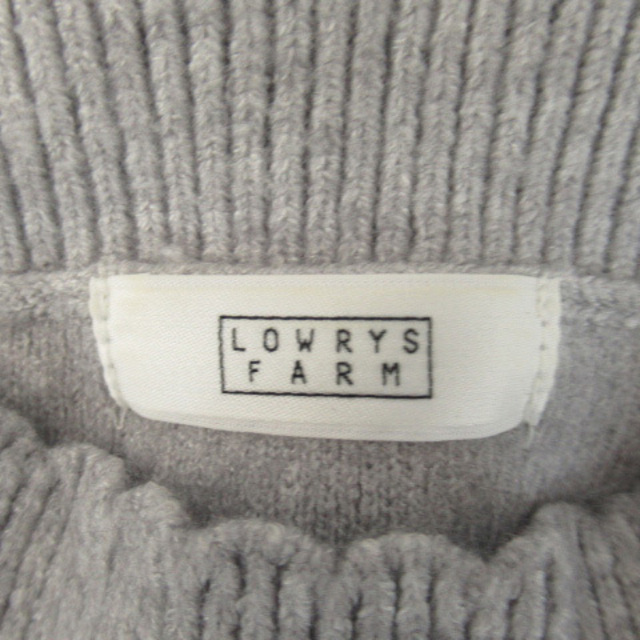 LOWRYS FARM(ローリーズファーム)のローリーズファーム ニット セーター 長袖 ハイネック 無地 M ライトグレー レディースのトップス(ニット/セーター)の商品写真