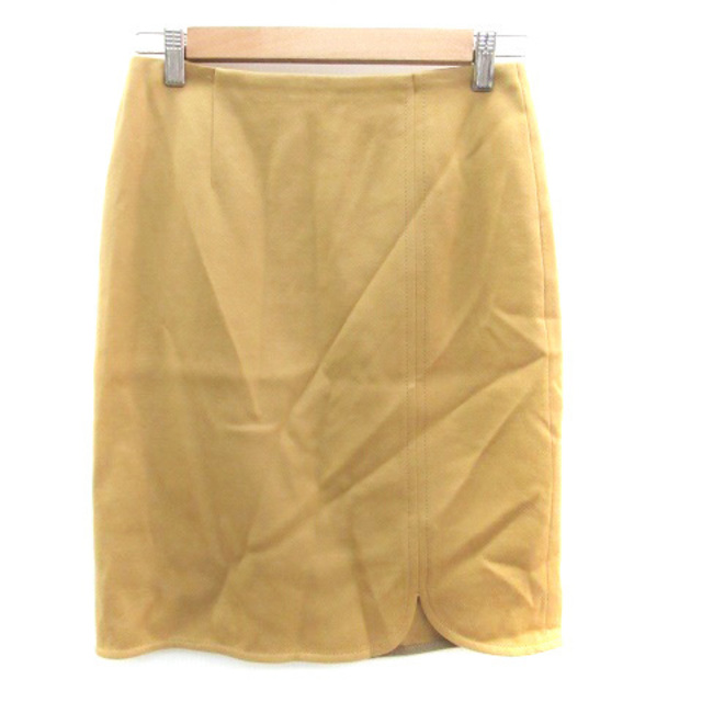 Ballsey(ボールジィ)のボールジー トゥモローランド フレアスカート ひざ丈 ウール 38 茶色 レディースのスカート(ひざ丈スカート)の商品写真