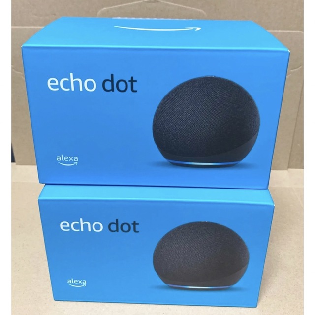 Echo Dot (エコードット) 2台セット 第4世代 スピーカー チャコール スマホ/家電/カメラのオーディオ機器(スピーカー)の商品写真