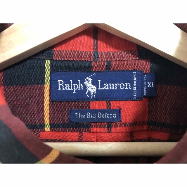 POLO RALPH LAUREN(ポロラルフローレン)のポロ ラルフローレン BIG OXFORD SHIRT シャツXL 開襟 90s メンズのトップス(シャツ)の商品写真