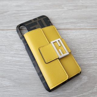 FENDI - 新品同様【フェンディ】iPhoneX ケース FFロゴ クラッチバッグ