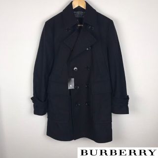 バーバリーブラックレーベル(BURBERRY BLACK LABEL)の新品 BURBERRY BLACK LABEL メルトンピーコート ブラック(ピーコート)