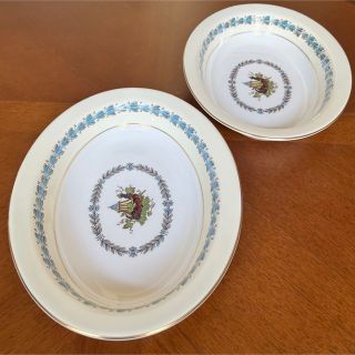 WEDGWOOD - 【黒壺美品】ウェッジウッド☆アップルドア☆オーバル深皿