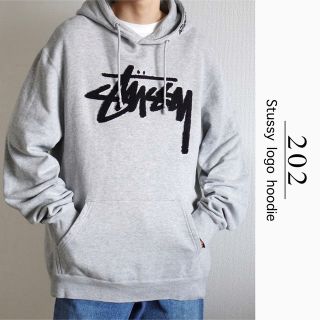 ステューシー(STUSSY)の【人気】stussy ステューシー パイル刺繍ロゴ パーカー スウェット 古着(パーカー)