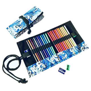 消せる色鉛筆 24色 油性色鉛筆 画材セット 鉛筆削り 消しゴム付き(色鉛筆)