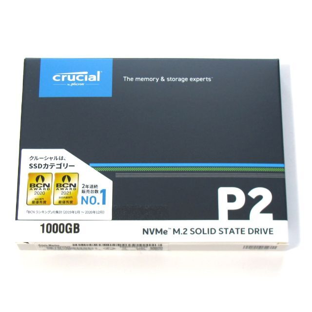 PC周辺機器 M.2 NVMe SSD 1TB Crucial CT1000P2SSD8JP