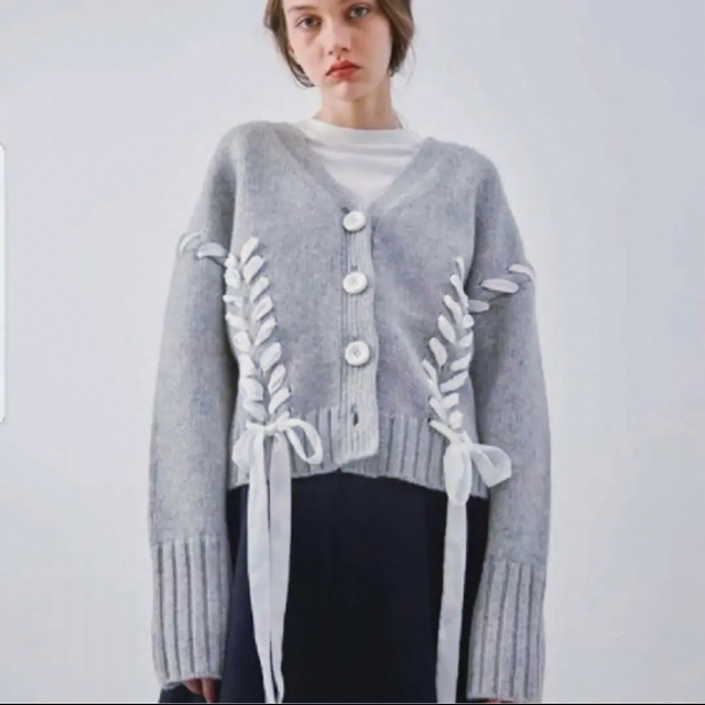 新品 ルシェルブルー Laceup Cable Knit Cardigan - agrotendencia.tv