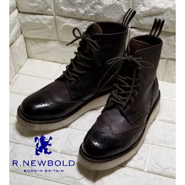 R.newbold カントリーブーツ 25.0cm 濃茶