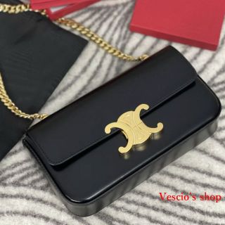 セリーヌ チェーンバッグ ショルダーバッグ(レディース)(ゴールド ...