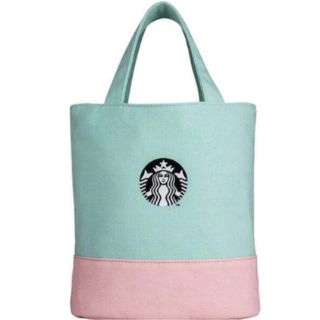 スターバックスコーヒー(Starbucks Coffee)の年末年末値引き　スタバ　台湾限定　マカロン　グリーン＆ピンクのトートバッグ(トートバッグ)