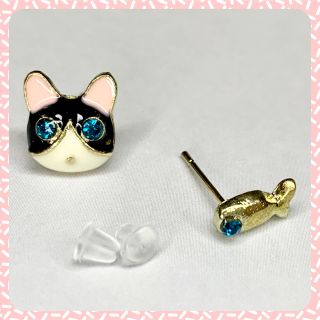猫&お魚☆ピアス