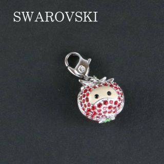 スワロフスキー(SWAROVSKI)の美品⭐️SWAROVSKI スワロフスキー　トマト　チャーム(チャーム)