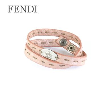 FENDI フェンディ ブレスレット ファー セラリアデザイン ピンク