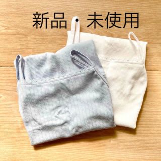 ユニクロ(UNIQLO)の新品・未使用　ユニクロキッズ　エアリズムコットンブレンドポインテールキャミソール(下着)