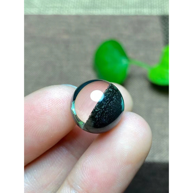 ⭐︎【天然】グリーン ガーデン クォーツ 丸玉 12.6mm - 各種パーツ