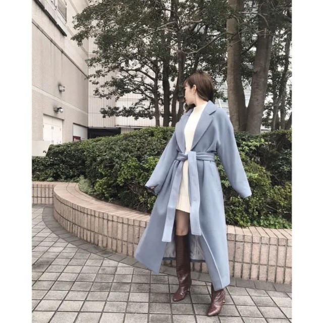 美品⭐︎小嶋陽菜着用⭐︎SNIDEL ウエストマークウールコート - ロング