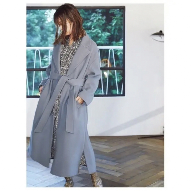 美品⭐︎小嶋陽菜着用⭐︎SNIDEL ウエストマークウールコート - ロング