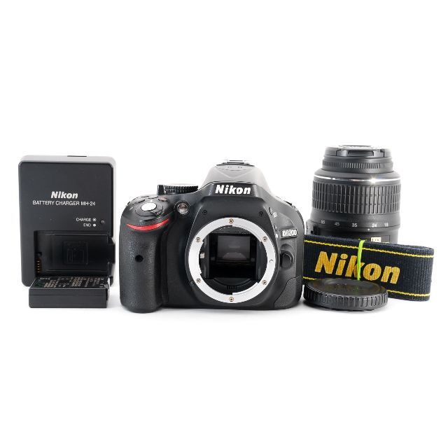 【美品】Nikon D5200 18-55mmレンズセット　ショット数8147回