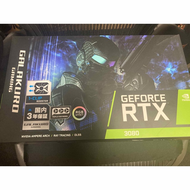 超激安 最強4ファン GEFORCE 3080 玄人志向 PCパーツ GALAKURO RTX