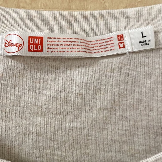 UNIQLO(ユニクロ)のユニクロ　ディズニーコラボ　レディースTシャツ　Lサイズ レディースのトップス(Tシャツ(半袖/袖なし))の商品写真