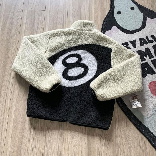 沖縄・離島除く全国届 STUSSY 8 BALL SHERPA リバーシブル ジャケット