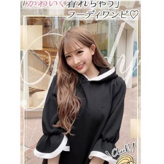 新品未使用タグ付き♡プリマシェレル♡パールボタンワンピース♡グレージュ♡S