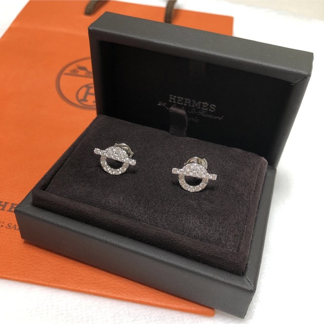 Hermes(エルメス)のHERMES フィネス K18WG/ダイヤモンド  ピアス 111万 レディースのアクセサリー(ピアス)の商品写真