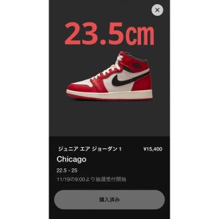 ジョーダン(Jordan Brand（NIKE）)のエアジョーダン1 GS シカゴ AIR JORDAN1 GS CHICAGO(スニーカー)