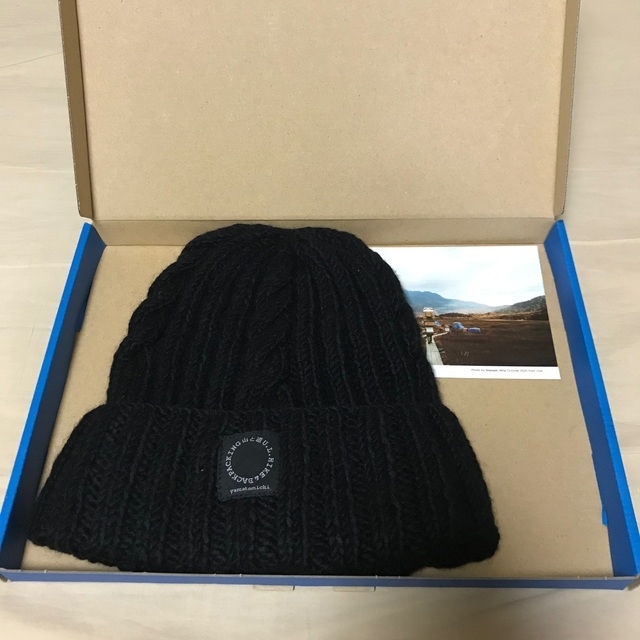 メンズ山と道 - Merino Knit Cap（Black）
