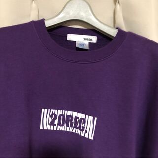 20REC ボックスロゴ ゼブラ柄×紫 トレーナー 裏起毛 スウェット(スウェット)