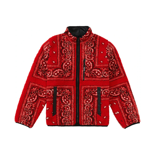 Supreme bandana fleece Jacket フリース メンズのジャケット/アウター(ブルゾン)の商品写真