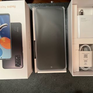 アンドロイド(ANDROID)のXiaomi Redmi Note 11 充電1回 完品 美品 simフリー(スマートフォン本体)