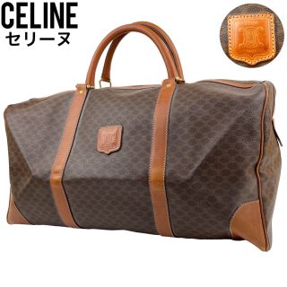 CELINE セリーヌ マカダム ボストンバッグ カバン 大容量 旅行鞄