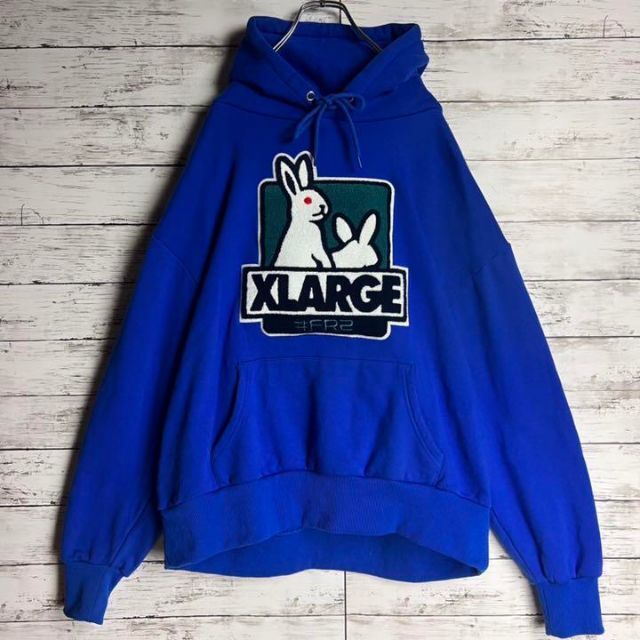 【最高デザイン】 FR2 XLARGE 限定コラボ パーカー パイルロゴ