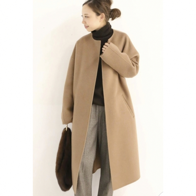 DEUXIEME CLASSE - 美品 Deuxieme class購入 Cinohノーカラーコート