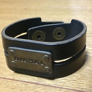 ディーゼル(DIESEL)のDIESEL レザーバングル(バングル/リストバンド)