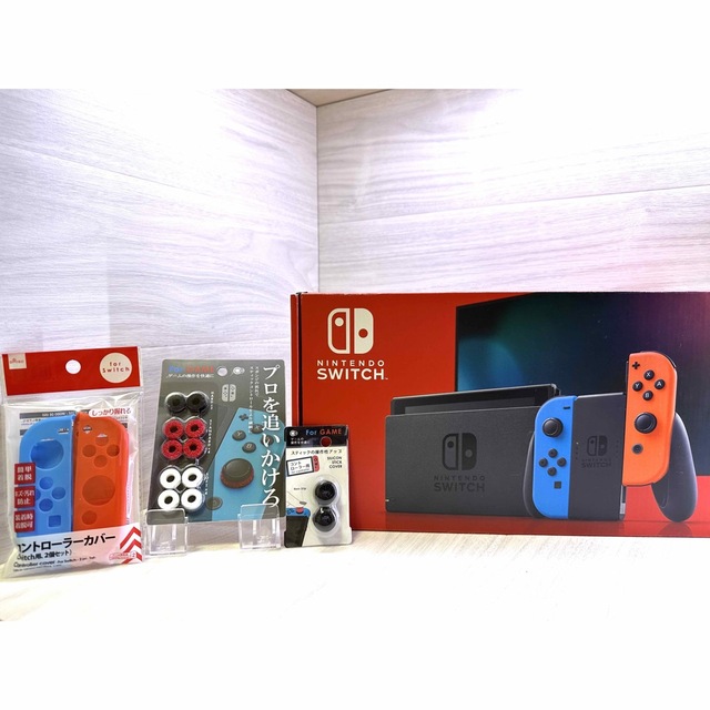 豪華おまけ付！内容品完備ですぐに遊べる新型Nintendo Switch本体一式-